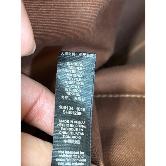 Fossil Magenta Saffiano Leather Large Tote Shoulder Handbag - Picture 7 of 9